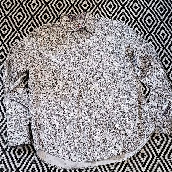 Robert Graham Men's Hurst Long Sleeve Classic Fit Shirt - Picture 10 of 10